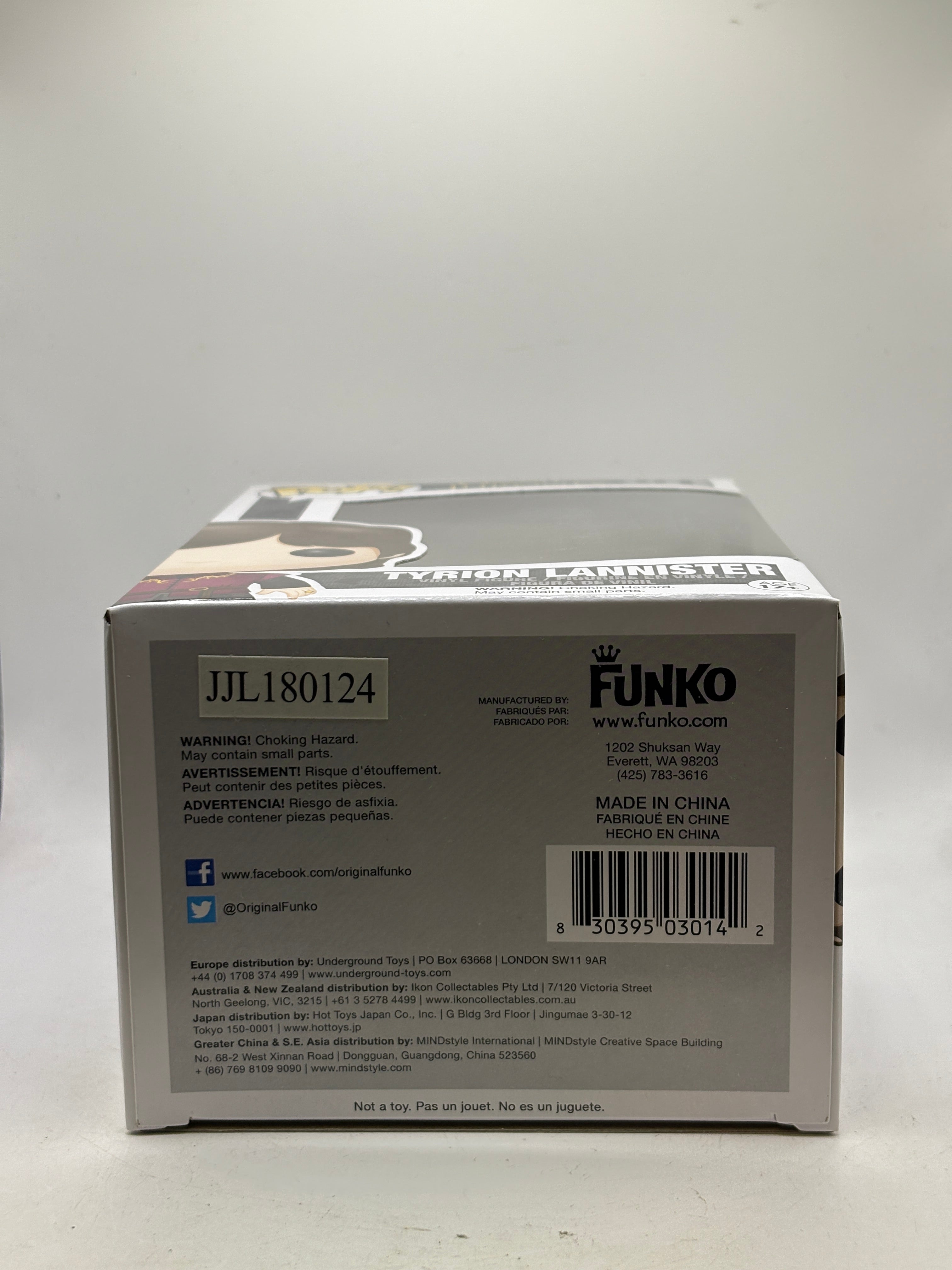 Funko POP! Game of Thrones #01 Tyrion Lannister Vinyl Figure, bottom of box